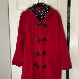 Torrid Red Pea Coat